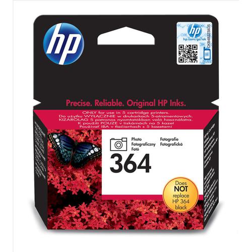 Hewlett Packard [HP] 364 Inkjet Cartridge Page Life 130 Photos 3ml Photo Black Ref CB317EE HP