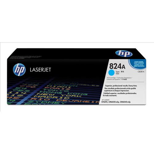 HP 824A Laser Toner Cartridge Page Life 21000pp Cyan Ref CB381A