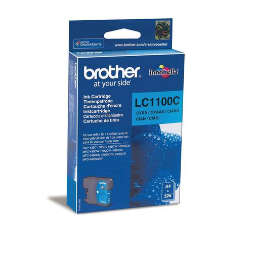 Brother Inkjet Cartridge Page Life 325pp Cyan Ref LC1100C