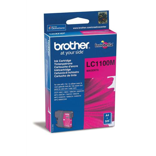 Brother Inkjet Cartridge Page Life 325pp Magenta Ref LC1100M Brother