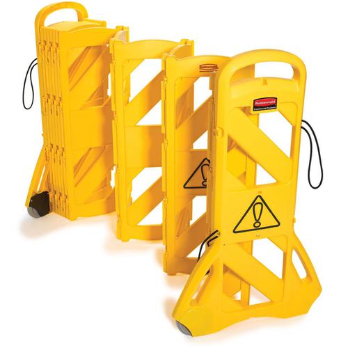 Rubbermaid Mobile Barricade System Portable Indoor Use 16 Panels 15kg 4m Ref 9S11 4093216 Buy online at Office 5Star or contact us Tel 01594 810081 for assistance