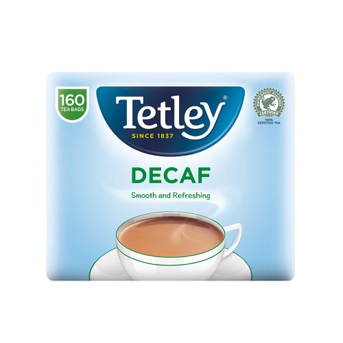 Tetley Tea Bags Decaffeinated High Quality Ref 5001E [Pack 160]