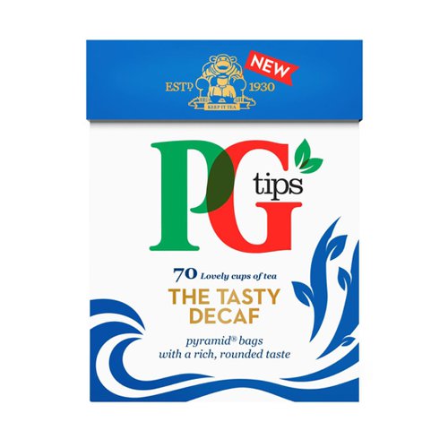 PG Tips Tea Bags Decaffeinated Box of 70 Ref 67432538  868906