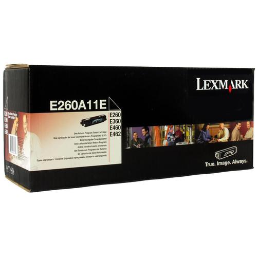 Lexmark E260/E360/E460 Laser Toner Cartridge Return Programme Page Life 3500pp Black Ref E260A11E 873853 Buy online at Office 5Star or contact us Tel 01594 810081 for assistance