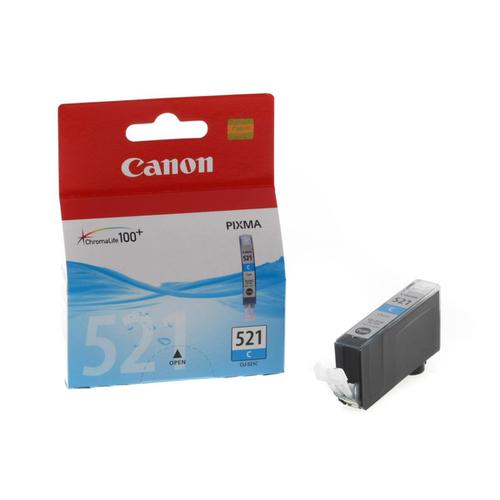 Canon CLI-521C Inkjet Cartridge Page Life 448pp 9ml Cyan Ref 2934B001AA