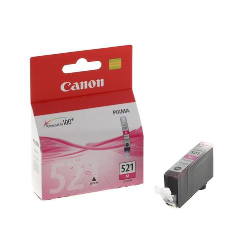 Canon CLI-521M Inkjet Cartridge Page Life 450pp 9ml Magenta Ref 2935B001AA 861065 Buy online at Office 5Star or contact us Tel 01594 810081 for assistance