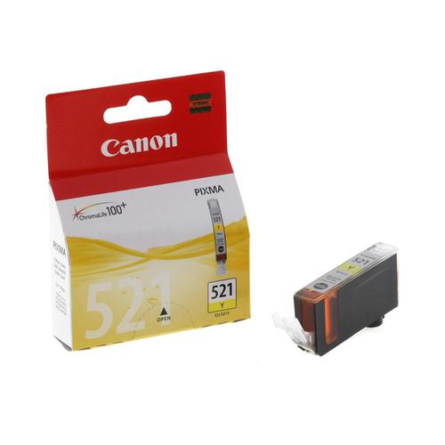 Canon CLI-521Y Inkjet Cartridge Page Life 477pp 9ml Yellow Ref 2936B001AA Canon