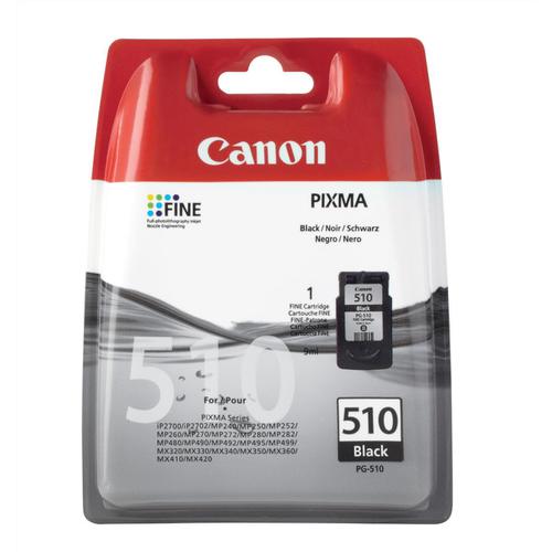 Canon PG-510 Inkjet Cartridge 220pp 9ml Black Ref 2970B001 Canon