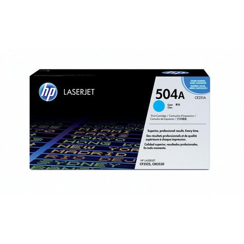 HP 504A Laser Toner Cartridge Page Life 7000pp Cyan Ref CE251A