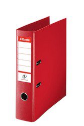 Esselte No. 1 Lever Arch File PP Slotted 75mm Spine A4 Red Ref 879983 [Pack of 10]
