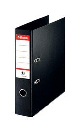 Esselte No. 1 Lever Arch File polypropylene Slotted 75mm Spine A4 Black Ref 880019 ACCO Brands