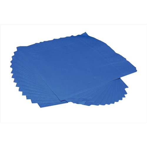 Napkin 2-Ply 400x400mm Royal Blue [Pack 125]