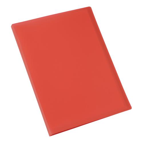 5 Star Office Display Book Soft Cover Lightweight Polypropylene 20 Pockets A4 Red