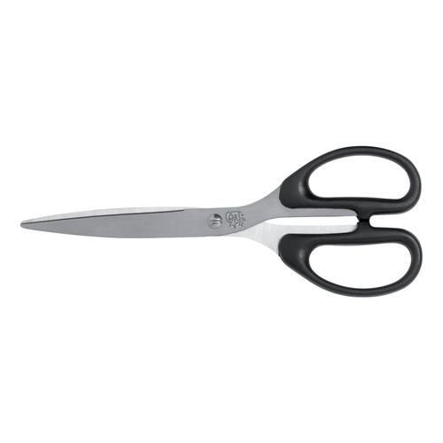 5 Star Office Scissors 207mm ABS Handles Stainless Steel Blades Black