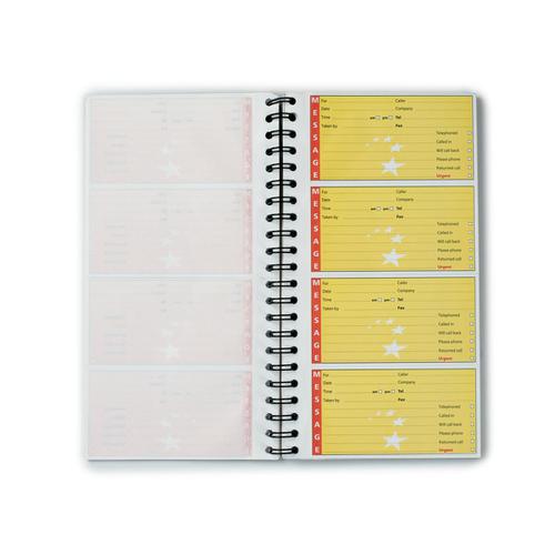 5 Star Office Telephone Message Book Wirebound Carbonless Sticky 320 Notes 80 Pages 275x150mm The OT Group