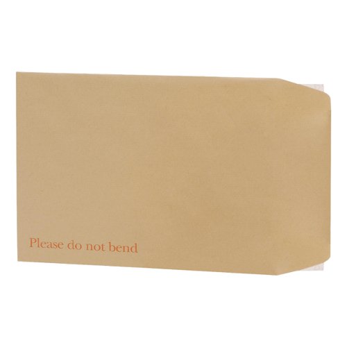 5 Star Office Envelopes Recycled Board Backed Hot Melt Peel & Seal C4 324x229mm 120gsm Manilla [Pack 125]