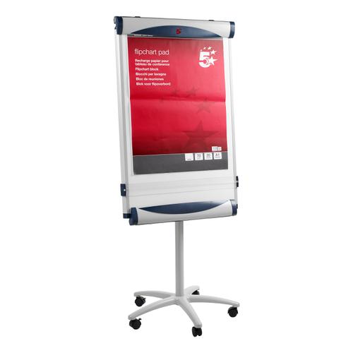 5 Star Office Mobile Executive Easel Magnetic Mobile on 5 Castors for Pads A1 and Euro  906691