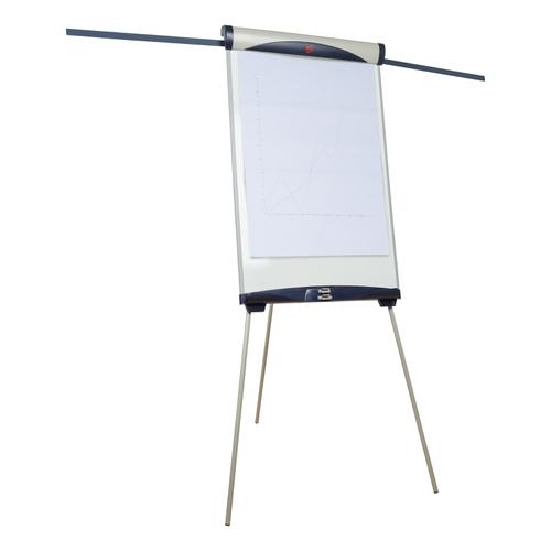 5 Star Office Easel Drywipe Magnetic with Pen Tray and Extension Arms Capacity A1 Grey The OT Group