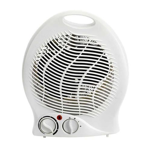2kW Upright Fan Heater White with Thermostat 2 Heat Settings 1kW 2kW Ref FH1P-2000W
