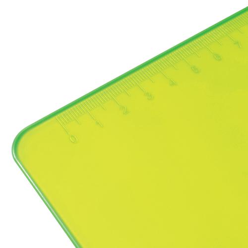 5 Star Office Clipboard Solid Plastic Durable with Rounded Corners A4 Green  924855
