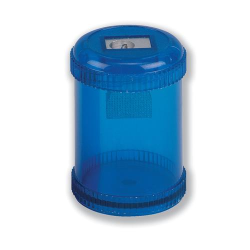 5 Star Office Pencil Sharpener Plastic Canister One Hole Max. Diameter 8mm Blue