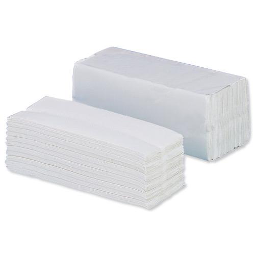 5 Star Facilities Hand Towel Z-Fold Two-ply Sheet Size 230x240mm 200 Towels Per Sleeve White [Pack 15]