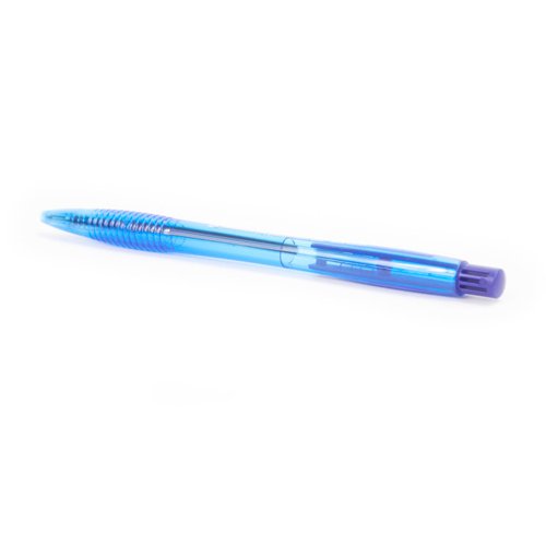 5 Star Office Retractable Ball Pen Medium 1.0mm Tip 0.7mm Line Blue [Pack 20]