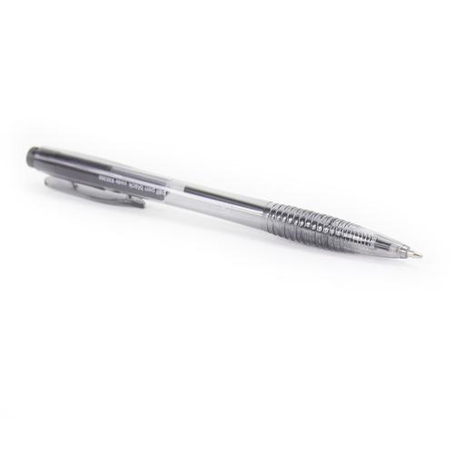 5 Star Office Retractable Ball Pen Medium 1.0mm Tip 0.7mm Line Black [Pack 20]