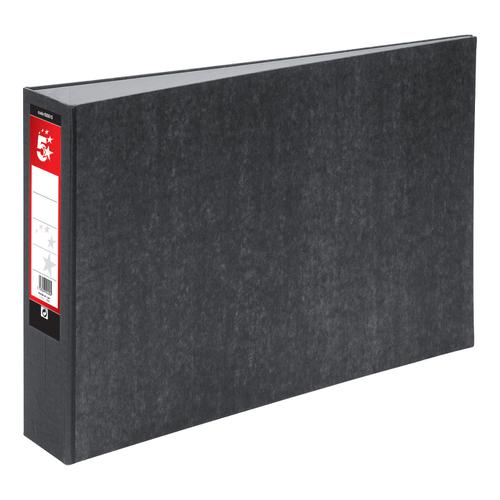 5 Star Office Lever Arch File 70mm Spine Oblong Landscape A3 Cloudy Grey [Pack 2]