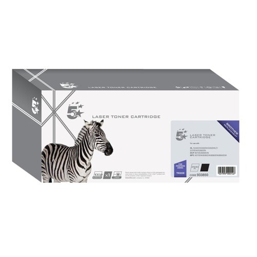 5 Star Office Remanufactured Laser Toner Cartridge Page Life 3000pp Black [Brother TN3230 Alternative]