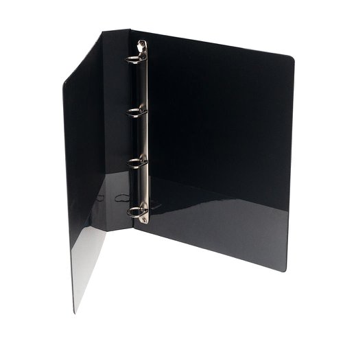 5 Star Office A4 Presentation Ring Binder Polypropylene 25mm 4D-Ring Black [Pack 10]