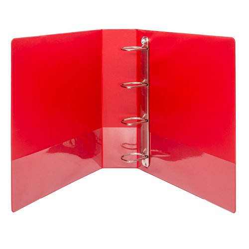 5 Star Office A4 Presentation Ring Binder Polypropylene 50mm 4D-Ring Red [Pack 10]