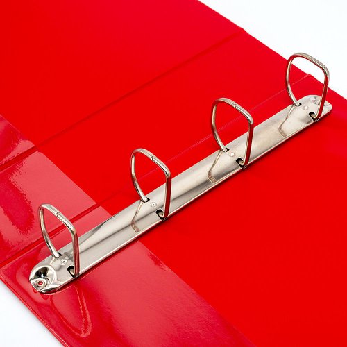 5 Star Office A4 Presentation Ring Binder Polypropylene 50mm 4D-Ring Red [Pack 10]