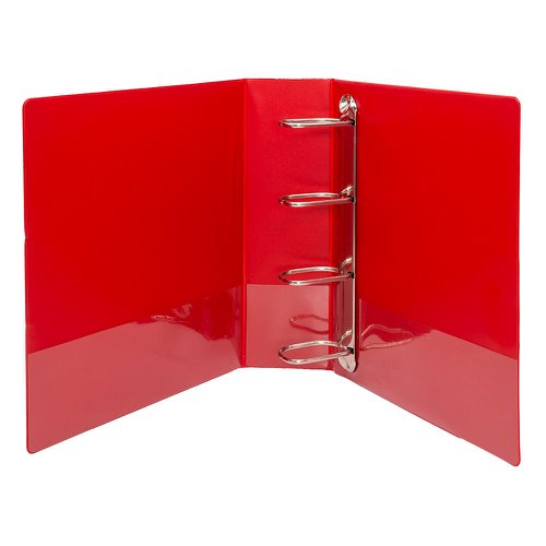 5 Star Office A4 Presentation Ring Binder Polypropylene 65mm 4D-Ring Red [Pack 10]