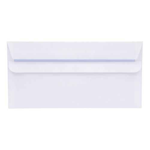 5 Star Office Envelopes PEFC Wallet Self Seal 80gsm DL 220x110mm White Retail Pack [Pack 50]