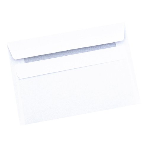 5 Star Office Envelopes PEFC Recycled Wallet Self Seal LitWght 80gsm C6 114x162 Retail Pk White [Pack 50]