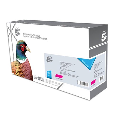 5 Star Office Remanufactured Laser Toner Cartridge 6000pp Magenta [HP 507A CE403A Alternative]