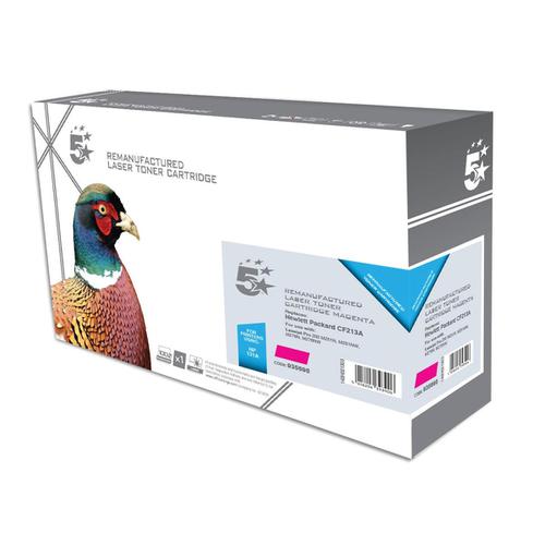 5 Star Office Remanufactured Laser Toner Cartridge Page Life 1800pp Magenta [HP 131A CF213A Alternative] Spicers