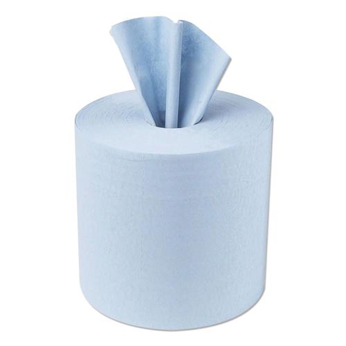 5 Star Centrefeed Paper Towel Jumbo Rolls for Dispenser Blue 300Mx180mm 1 Ply 936520