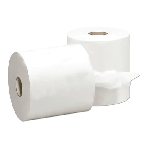 5 Star Facilities Centrefeed Tissue Refill for Jumbo Dispenser Single-ply L300mxW180mm White [Pack 6]