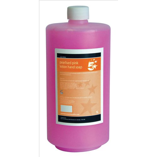 5 Star Facilities Lotion Hand Soap Pearlised Pink 1 litre