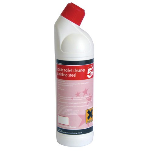 5 Star Facilities Acidic Toilet Cleaner Stainless Steel 1 Litre