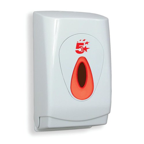 5 Star Facilities Bulk Pack Toilet Tissue Dispenser W150xD130xH275mm White