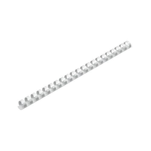 5 Star Office Binding Combs Plastic 21 Ring 125 Sheets A4 16mm White [Pack 100]