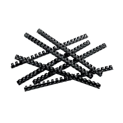 5 Star Office Binding Combs Plastic 21 Ring 125 Sheets A4 16mm Black [Pack 100] The OT Group