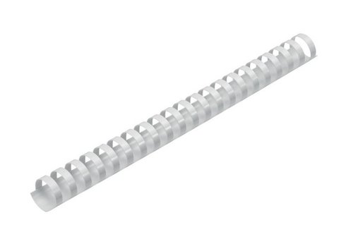 5 Star Office Binding Combs Plastic 21 Ring 225 Sheets A4 25mm White [Pack 50]