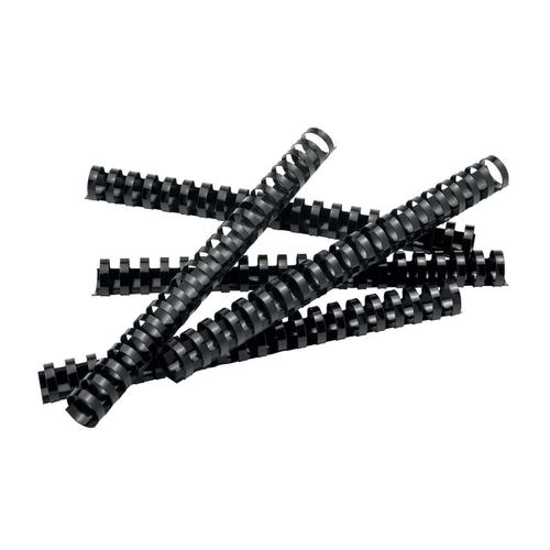 5 Star Office Binding Combs Plastic 21 Ring 225 Sheets A4 25mm Black [Pack 50] The OT Group