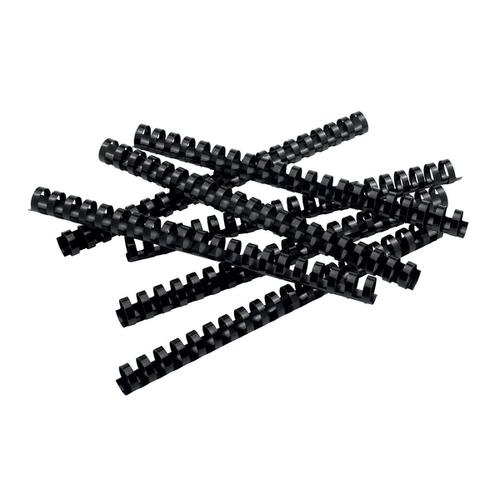 5 Star Office Binding Combs Plastic 21 Ring 170 Sheets A4 20mm Black [Pack 100]