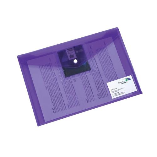 5 Star Office Envelope Stud Wallet Front Pocket for Diskette A4 Assorted [Pack 5]