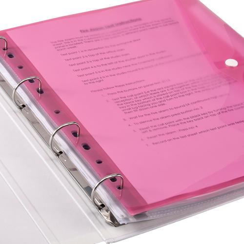 5 Star Office Ring Binder Punched Pocket A4 Assorted [Pack 5] 936909 Buy online at Office 5Star or contact us Tel 01594 810081 for assistance